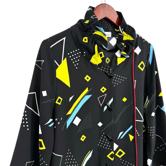 Moonlight Y & S Fashion Design Medium Abstract Wearable Art White Neon Shirt Top - Picture 3 of 7